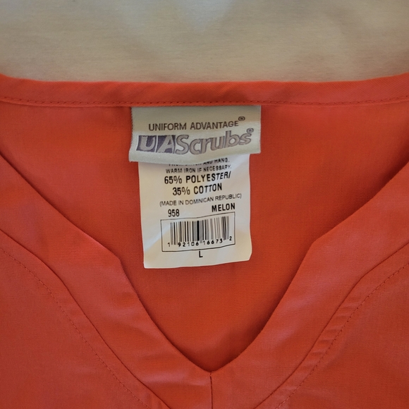 Uniform Advantage Large Orange Scrub Set. - Picture 6 of 7